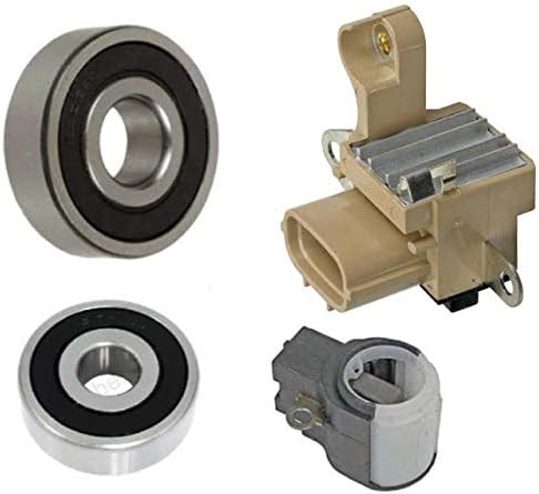 ManiacEM Alternator Repair Kit for 4.2L Jaguar 2003-2008 S-Type, 2004-2009 Vanden Plas, XJ8, XJR, XKR, 2003-2006 XK8 (104210-3080, -3081, -3082, -5040) Regulator Brushes Bearings - 13979RK