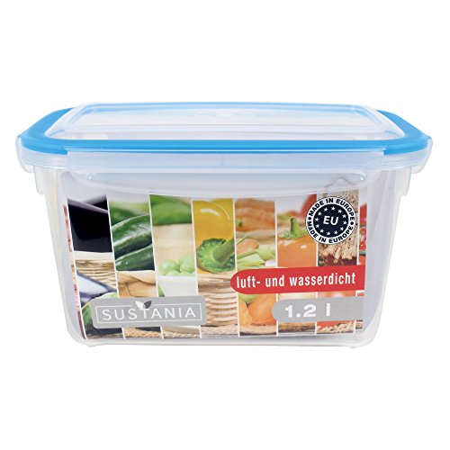 Menz Staalwaren huishouddoos absoluut luchtdichte vershouddozen 4x1,2L transparant