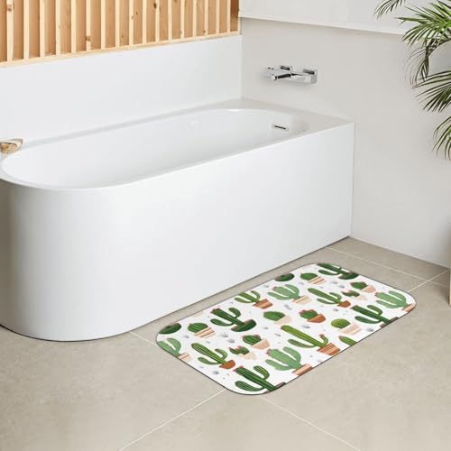 Tapis de salle de bain absorbant et antidérapant au séchage rapide pour baignoire