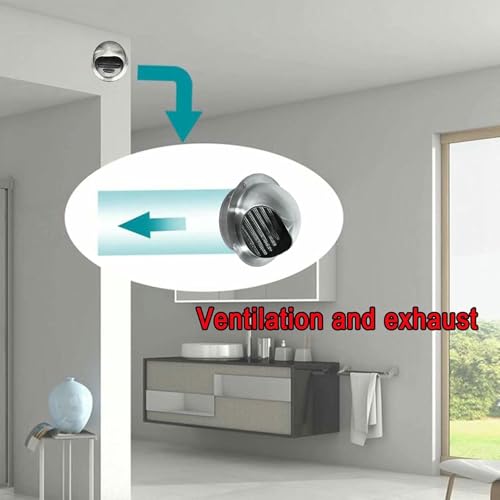 Couvercle de ventilation argenté pour sortie de toit - 3