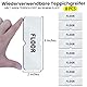 Birllaid 8pcs Teppich Anti-Rutsch Greifer für Fußböden - Waschbar und Wiederverwendbar Doppelseitiges Klebeband für Bereich Teppiche - Hält Ecken Flach, Keine Beschädigung für Boden