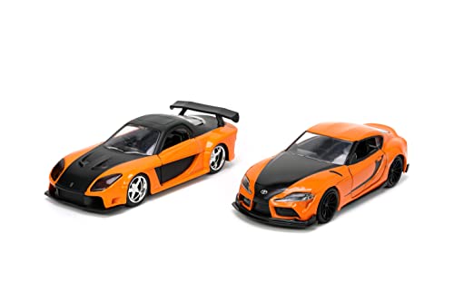 Jada Fast & Furious 1:32 Han's Mazda RX-7 & Toyota GR Supra Twin Pack miniatura 4