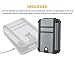 SnapSafe Treklite Key Lock Box - Polycarbonate Portable and Lightweight Gun Lock Box - With Keyed Lock and Foam Lining - Ideal for Travel, TSA Approved - XL, Black, 10 x 7 x 2 Inches