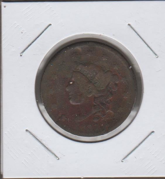 1837 No Mint Mark Modified Liberty Head (1816-1835) Penny Seller Good
