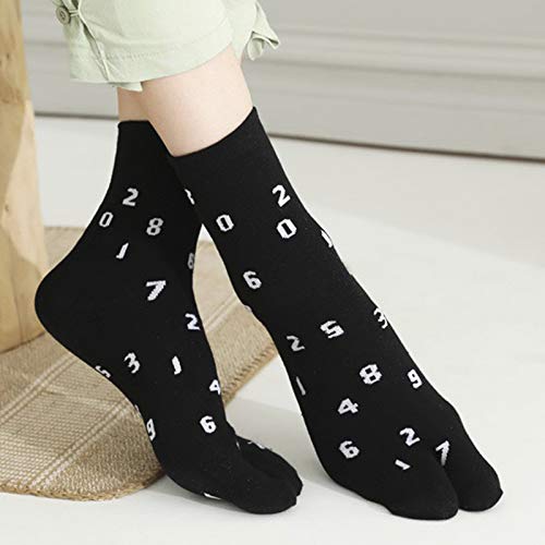Papermore Flip-Flop Socks Split Toe Tabi Socks Ninja Geta Socks 4-Pairs Pack Stylish Women Tabi Socks - Thumbnail 6