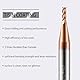 1.5mm CNC Fräser Schaftfräser Hartmetall 4 Schneiden, 5 Stücke TiSiN Coat Spiralfräser Bit VHM Bohraufsätze Mit 4 Rillen，55 HRC Schneide Schaftfräsersatz Drill für Aluminiumlegierung, Stahl, Kupfer