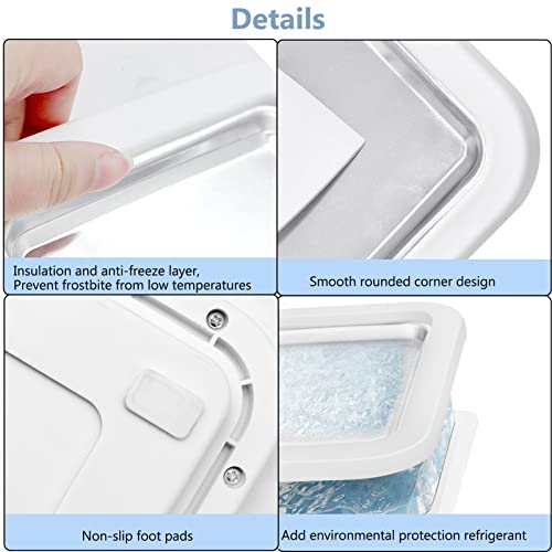 Ice Cream Roll Maker with 2 Scrapers, Iceten Instant DIY Ice Cream Roller Pan,Make Easy Ice Cream Rolls for Homemade Rolled Cream Frozen Yogurt Gelato Sorbet at Home （White） - Image 4