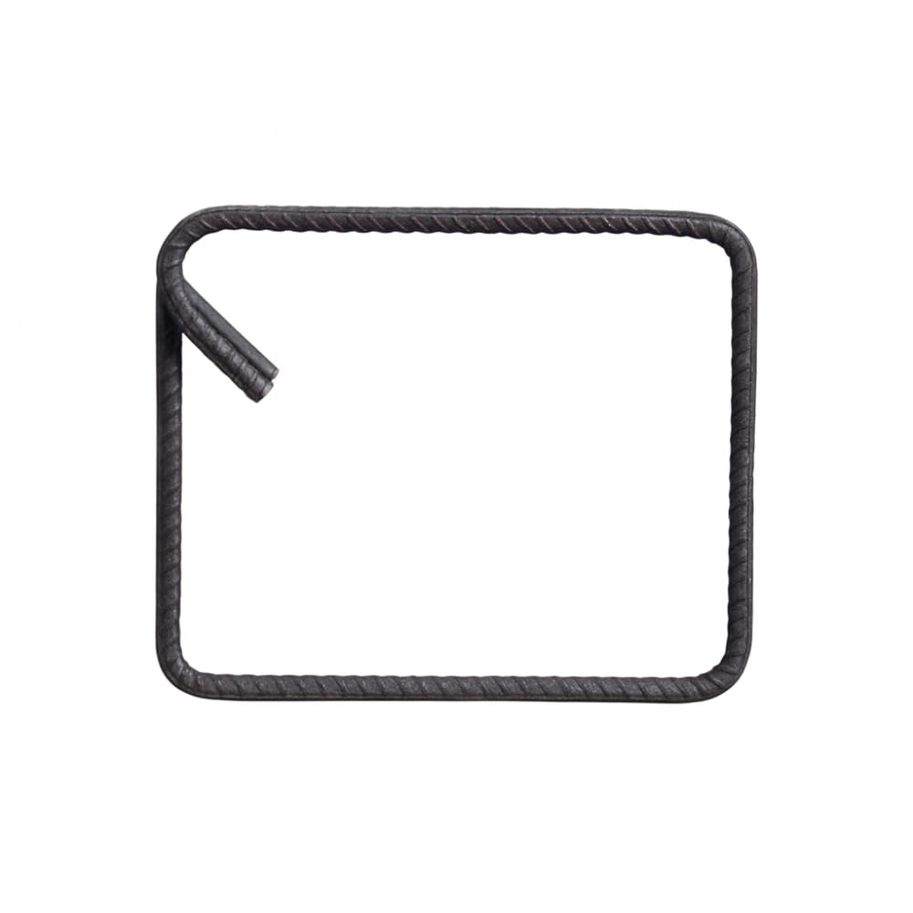 FORTUNATO Kit Staffe di Rinforzo in Ferro Sagomato, Antisismiche, 20x25 cm, Ø 8 mm, Piegatura 135°, per Strutture Cemento Durevoli (Pezzi : 100)