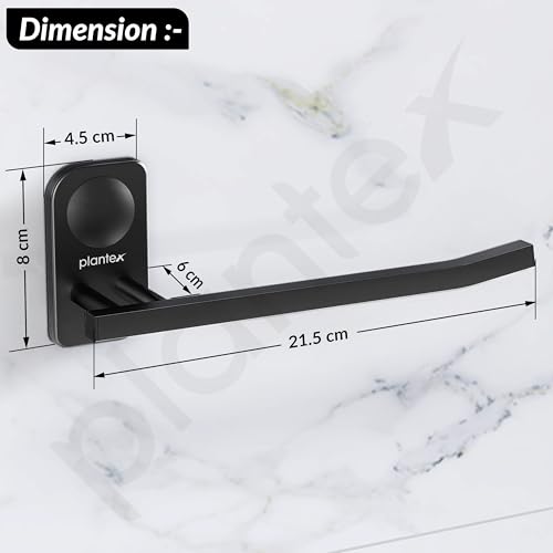 Image of Plantex Stainless Steel Napkin Hanger for Washbasin /Napkin Holder for Bathroom /Towel Ring /Bathroom Accessories - Pack of 1 (Black)