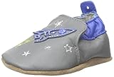 Robeez Space and Stars Soft Sole Crib Shoe (Infant)
