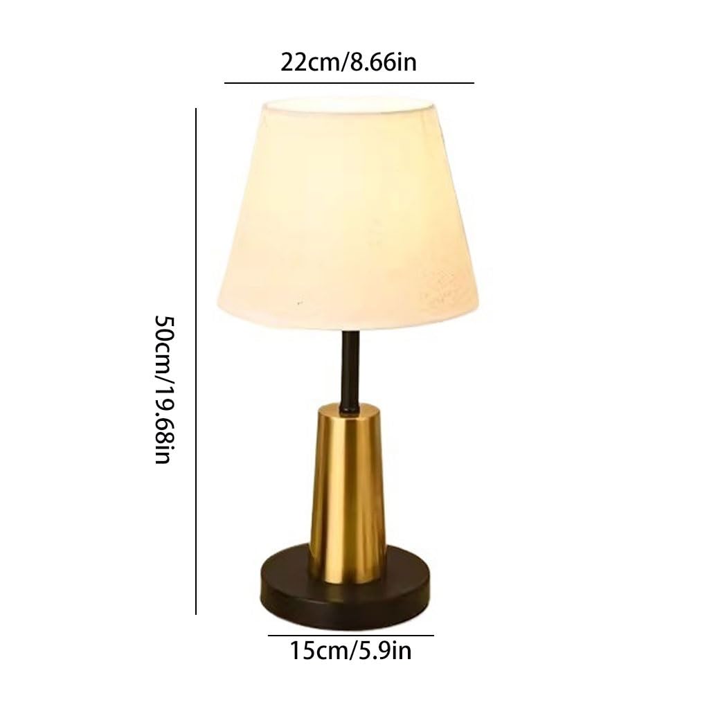 ENGENDER Lampada da Scrivania Moderna Semplice Lampada da Tavolo in Tessuto Camera Letto Comodino Studio Scrivania Lettura Soggiorno Decorativa(2)