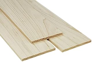 5 Thin Maple Boards, 1/4 x 5 x 24 Inches. Kiln Dry. Sanded