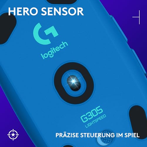 Logitech G G305 LIGHTSPEED kabellose Gaming-Maus mit HERO 12K DPI Sensor – Ansicht 2