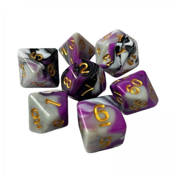 5x7x RPG Dice Set Polyhedron Game Dice for Party Supplies Family Gathering Bar Style H-image-4