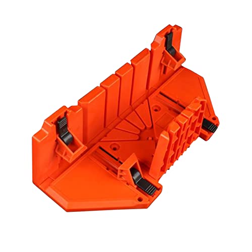 Caja de inglete móvil y mandíbula herramienta corte sujeción para carpintería con ángulos 22 5 45 90 grados ABS sierra espaldar