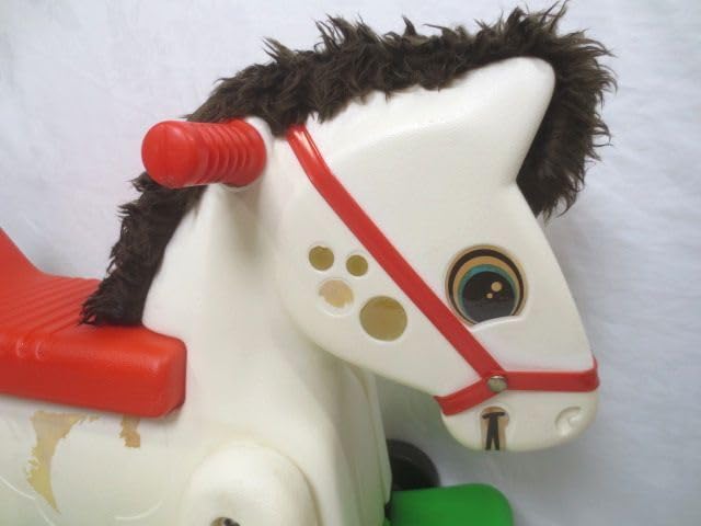 お馬玩具　張り子　アンティーク玩具 Amazon.co.jp: 乗用玩具 お馬さん足けり 四輪 子供 乗り物