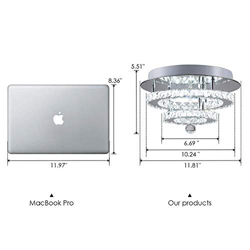 Lustre cristal LED plafonnier diamant pour salon chic