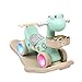 Cheval à bascule bébé en Plastique Jouets Enfants Chaise à Bascule Cadeau d'anniversaire Scooter 73 * 50cm Xuan - Worth Having (Color : Light Green)