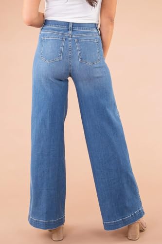 Oprah Jeans, Oprah's Favorite Jeans, Seamed Front Wide Leg Jeans, Womens Oprah Jeans Wide Leg Pull On4