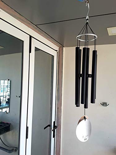 Image of Nature's Melody Aluminum Wind Chime (42 inch, Silver Black)