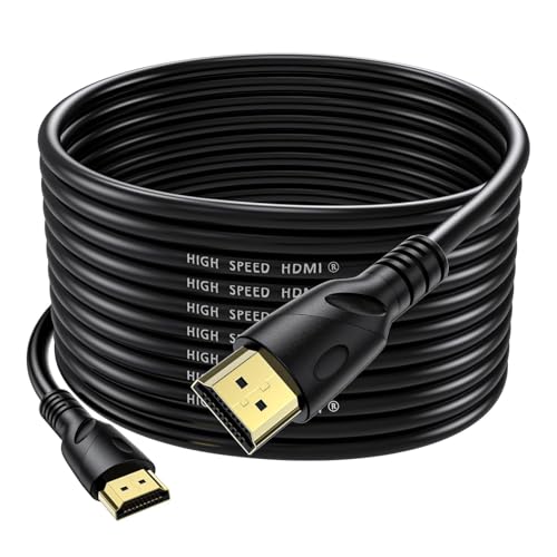 Acuvar Ultra High Speed 50 ft HDMI Cable Gold Plated 4K @ 60Hz, Ultra HD, 1080P & ARC Compatible