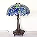 Produktbild 22 Zoll Wisteria Blume Wohnzimmer Große Tischlampe Tiffany-Art-Kunst-Buntglas-Shop-Kollektion Lampen for Wohnzimmer Schlafzimmer Bücherregal Kommode Couchtisch DENG20191009