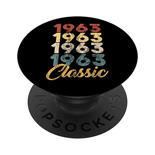 58.Cumpleaños Nacido en 1963 Vintage 58 Retro Bday Regalo PopSockets PopGrip: Agarre intercambiable para Teléfonos y Tabletas