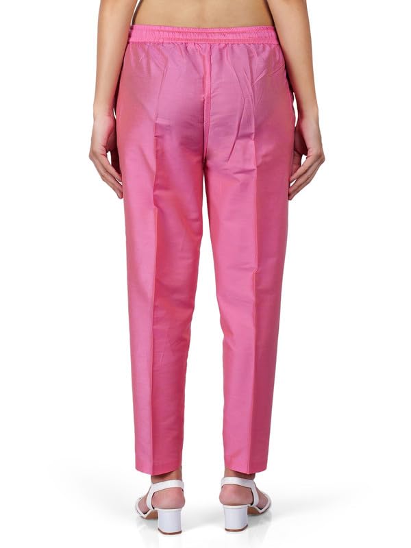 Image of Trouser Pants for Women,Stylish Trousers for Woman for Kurti Relaxed & Regular Straight fit Palazzo,Ethnic Bottom Formal Pants for Women Office wear Casual & Daily Use