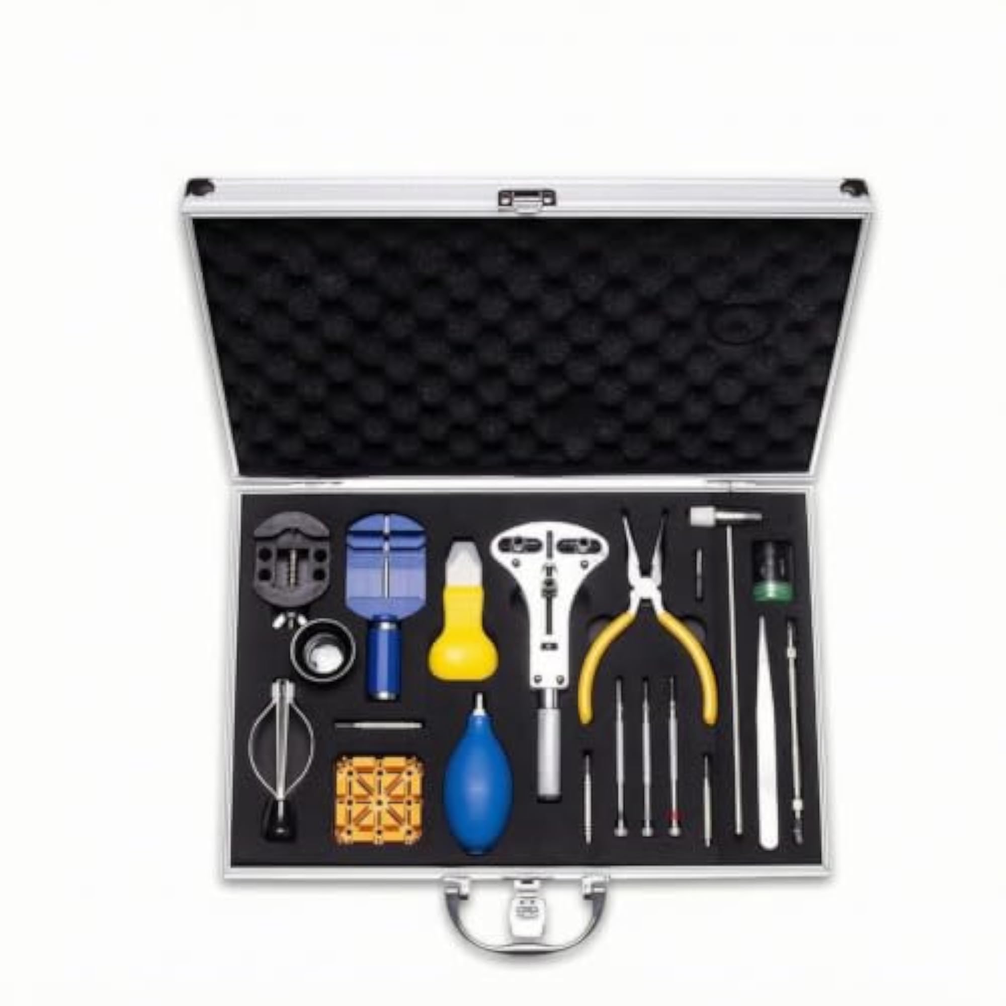 Professional Watch Repair Tool Kit with Aluminum Case