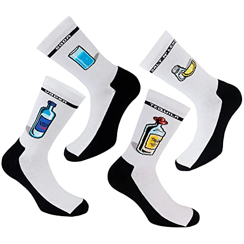 Calcetines de bebida de algodón orgánico Nordic14 - regalo para papá, hijo o amigos - calcetines sin costuras hechos de algodón orgánico sostenible - (40 - 43, Combo 1 (Pack 2)) Cover