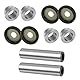 Hinteres Achsschenkel Set für Einzelradaufhängung passend für Yama-ha Rhino 450 660 700 FI Grizzly 350 400 450 550 660 700 IRS FI 4x4 Auto 2002-2014 5KM-23448-00-00