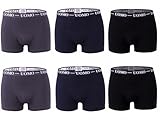Genérico Calzoncillos para Hombre Uomo | Boxers de Algodón 95% con Elastano | Pack de 6 Unidades Ajustados y Cómodos | Tallas M a 5XL (FR/ES, Letras, M, Regular, Regular, Elegancia Oscura)