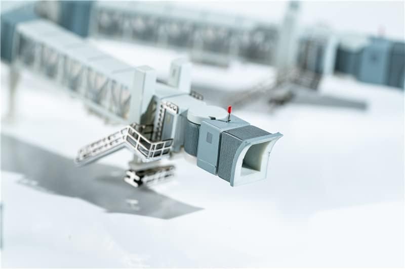 Miniatura 2 de JC Wings - Puente de pasajero aéreo de tres canales para A380 transparente 1400 ABS accesorios modelo preconstruido