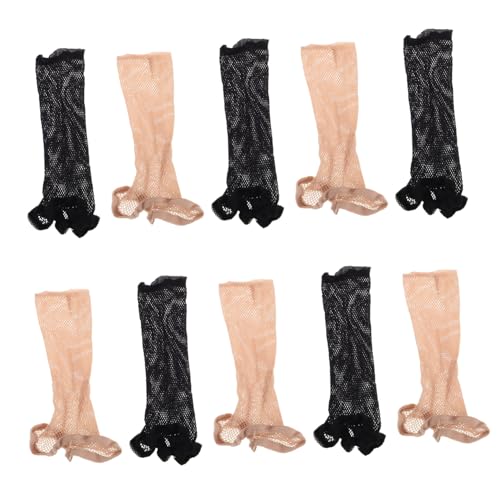 Didiseaon Elastic Net Hair Cap Set 10pcs Wig Weaving Cap Mesh Wig Cap Wave Cap Sleep Cap Secure Wig Grip Band Liner