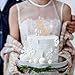Mr and Mrs Cake Topper Rhinestone Crystal Metal Love Wedding Cake Topper Funny Bride and Groom, Gold