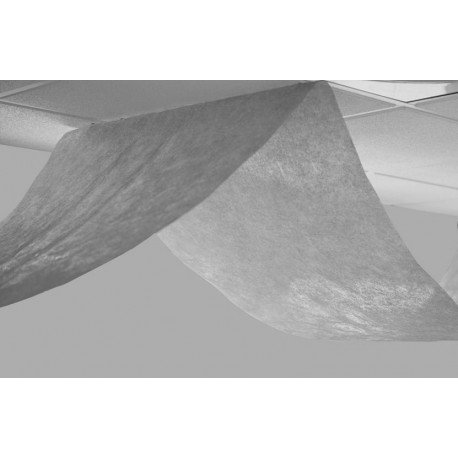 Rouleau de tenture intissé argenté - 12 m x 80 cm Cover