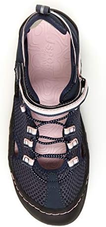 JSport by Jambu womens Jaguar Mesh Sneaker, Navy/Petal, 6 US | Image 2