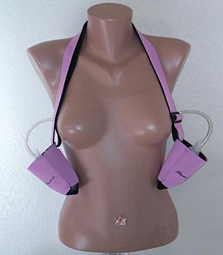 S P + 2 Shower Pockets© Surgery Drain Bulb System. Two Pockets to Hold 2 Drain Bulbs, Suggested for a Single Mastectomyey