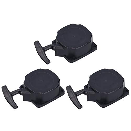EVTSCAN 3Pcs Pull Starter Pulley Mechanism Garden Equipment Supplies for 40-5 Steel Wire All Black