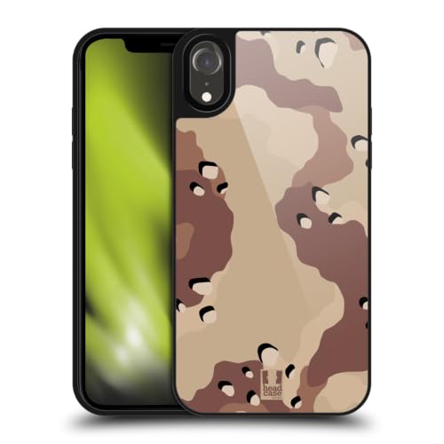 Coque iPhone XR antichoc pour éviter les fissures avec gel militaire désert