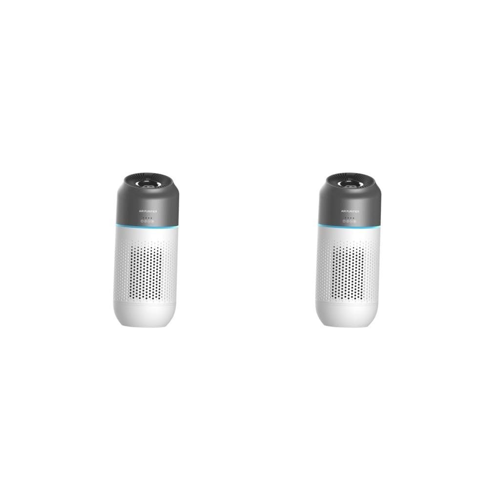 Juego de 2 purificadores de aire portátiles silenciosos para coche, para baño, dormitorio, inodoro