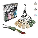 ZeniMart エギカバー エギ用 安全カバー エギホルダー イカフックプロテクター 釣りジグ保護カバー 使いやすい 釣り針カバー 釣り道具 ルアー アクセサリー バックル付き (アーミーグリーン＋グレー＋カーキ) [並行輸入品]