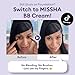 MISSHA M PERFECT COVER SERUM BB CREAM No.23 Natural Beige-Light/Medium with Cool/Neutral Undertone, BB Cream by Cardi B Pick, Skin Tint, Tinted Moisturizer, Skin Care Foundation Makeup, 1.18 Fl oz