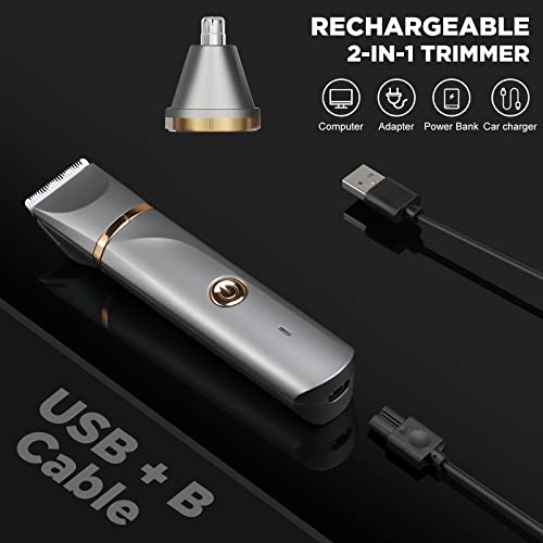 Personal Groomer Bikini Trimmer For Women Ear And Nose Hair Trimmer Grion Hair Trimmer For Men Electric Shaver For Pubic Arms Legs Hair Removal, Usb Rechargeable, Ip7X Waterproof For Wet And Dry Use #TOP3