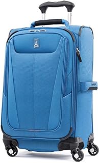 Travelpro Maxlite 5-Softside Expandable Spinner Wheel Luggage, Azure Blue, Carry-On 21-Inch