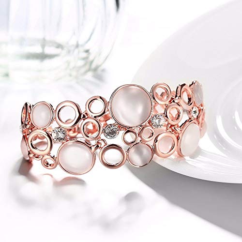 YouBella Jewellery Bracelets for Women Stylish Rose Gold Plated Crystal Bracelet Bangle Jewellery for Girls and Women (Image - 5)