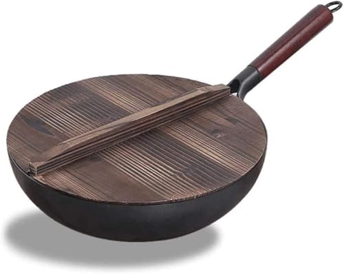 Wok de Hierro Fundido 32 cm Antiadherente