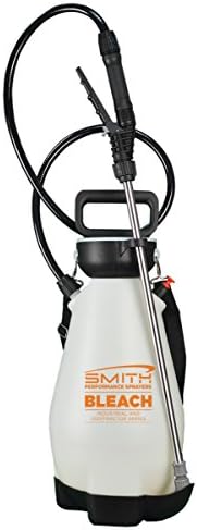 Smith Performance Sprayers 190447 2 Gallon Bleach Sprayer for Pros Removing Mold, Degreasing or Cleaning, White