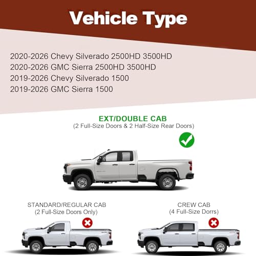 Estribos laterales para Chevy Silverado Sierra Double Cab miniatura 2