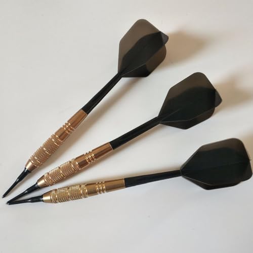 Tiges de fléchettes avec pointe remplaçable et pack de 10 pièces intégrées en plastique noir